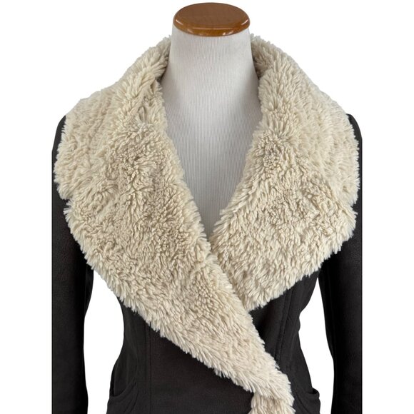 Vintage Vakko Penny Lane Faux Suede Shearling Coat 70s Boho Afghan Y2K Noughties - Picture 3 of 16